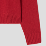 Theory Women Cashmere Cropped Crewneck Pullover - Bright Red