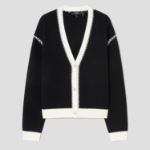 Theory Women Morton Wool Blanket Straight Cardigan - Black