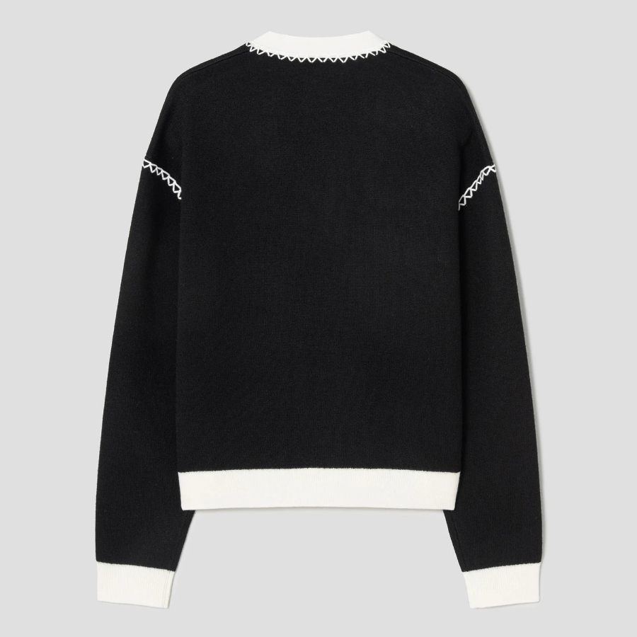 Theory Women Morton Wool Blanket Straight Cardigan - Black