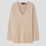 Theory Women Astor Wool Cozy Vneck Pullover - Beige