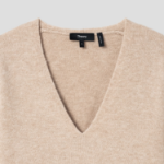 Theory Women Astor Wool Cozy Vneck Pullover - Beige