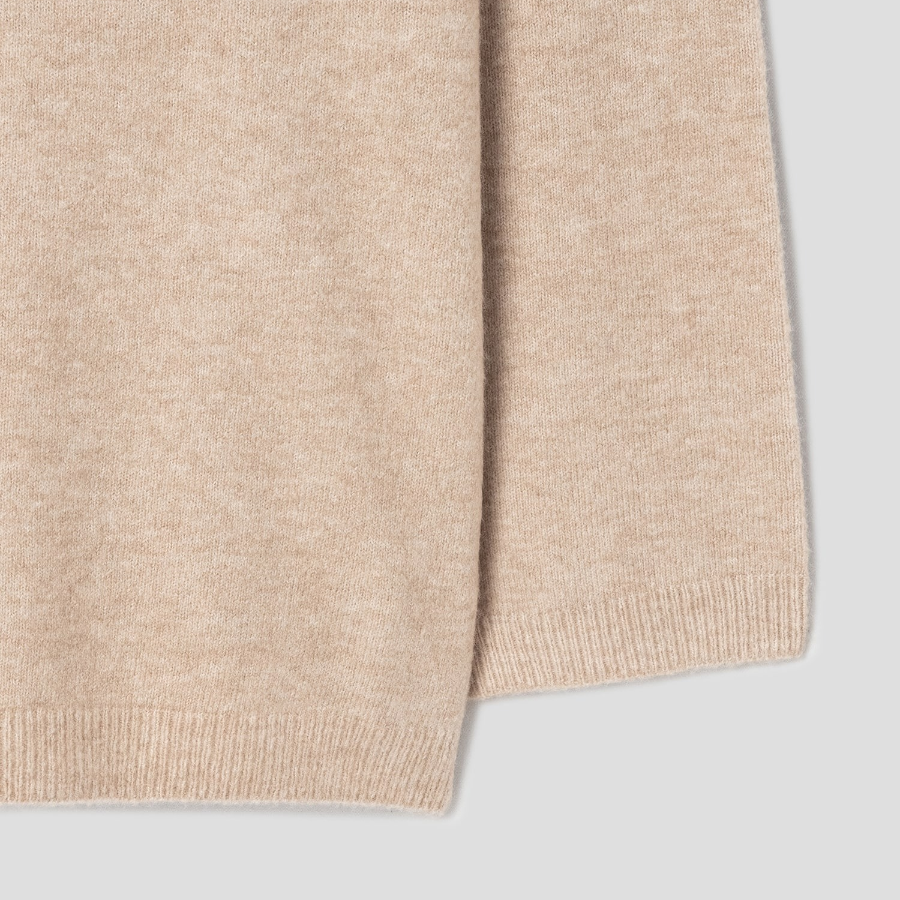 Theory Women Astor Wool Cozy Vneck Pullover - Beige