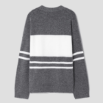 Theory Women Astor Wool Color Block Pullover - Medium Heather Grey