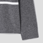 Theory Women Astor Wool Color Block Pullover - Medium Heather Grey