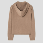 Theory Women Cashmere Crop Zip Hoodie - Royal Camel