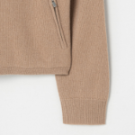Theory Women Cashmere Crop Zip Hoodie - Royal Camel