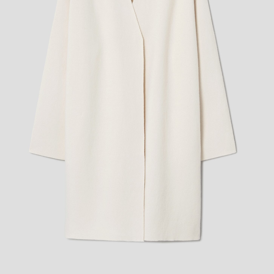 Theory Women Felted Wool Cash Cardigan - Ivory