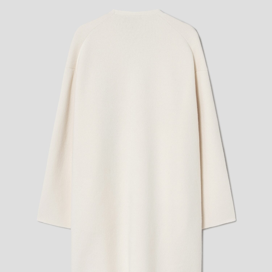 Theory Women Felted Wool Cash Cardigan - Ivory