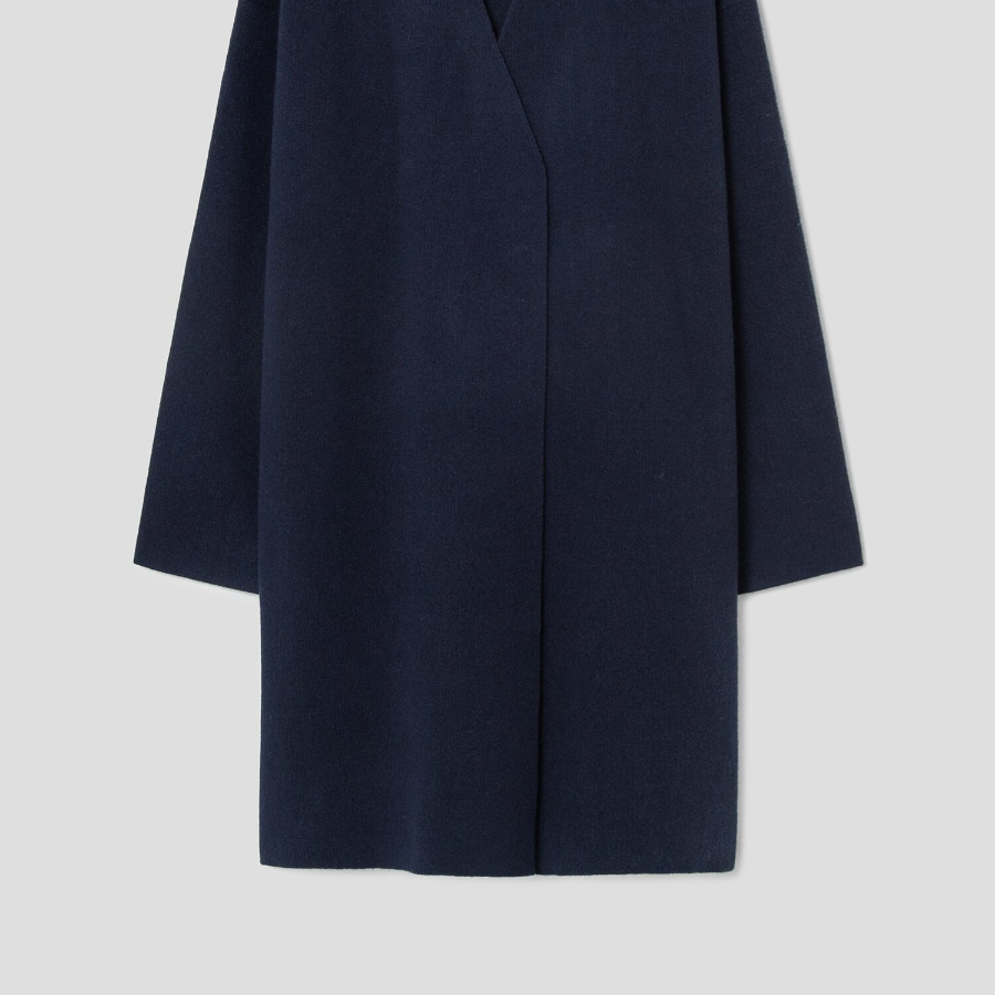 Theory Women Felted Wool Cash Cardigan - Dark Navy