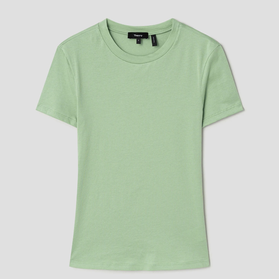 Theory Women Apex Cotton Tiny Tee - Meadow
