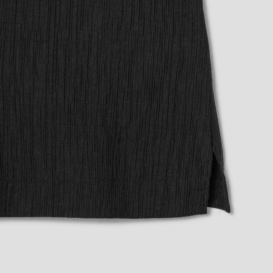 Theory Women Willow Crepe Camp Shirt - Black