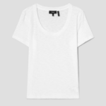 Theory Women Nebulous Open Neck Tee - White