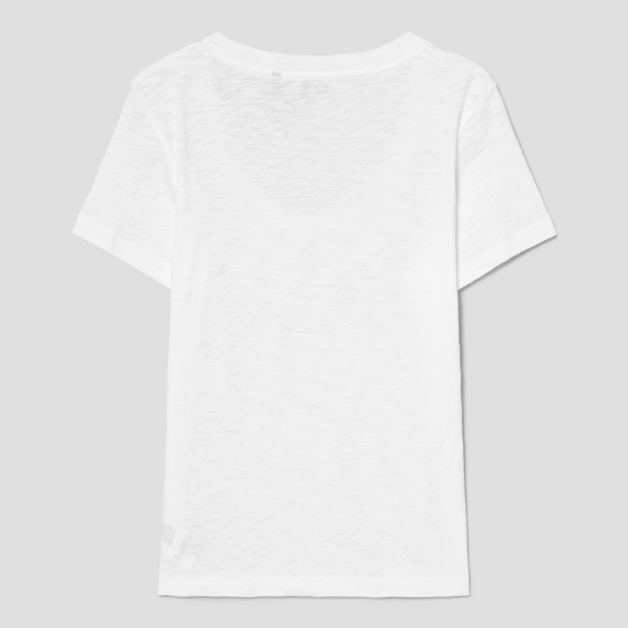 Theory Women Nebulous Open Neck Tee - White