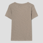Theory Women Nebulous Open Neck Tee - Soft Taupe