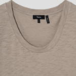 Theory Women Nebulous Open Neck Tee - Soft Taupe