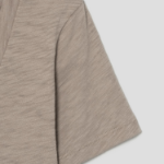 Theory Women Nebulous Open Neck Tee - Soft Taupe