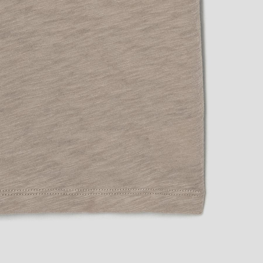 Theory Women Nebulous Open Neck Tee - Soft Taupe