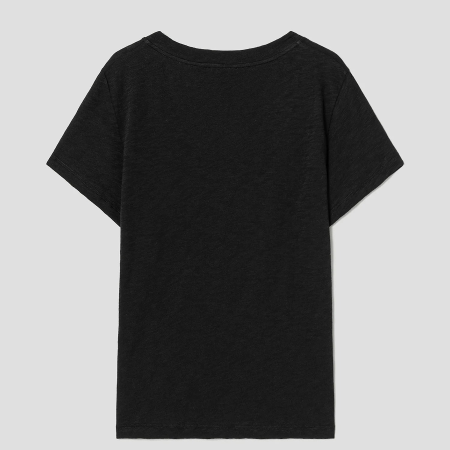 Theory Women Nebulous Open Neck Tee - Black