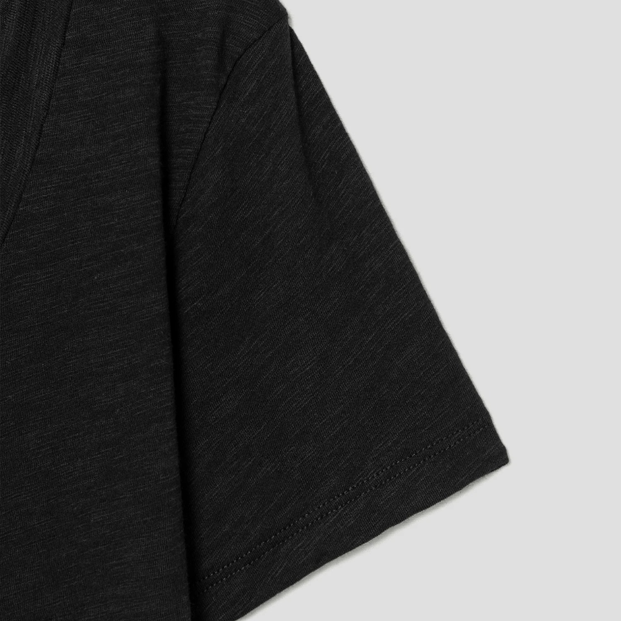 Theory Women Nebulous Open Neck Tee - Black