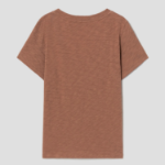 Theory Women Nebulous Open Neck Tee - Dark Ginger