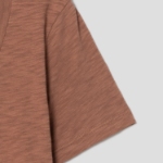 Theory Women Nebulous Open Neck Tee - Dark Ginger