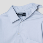 JACQUEMUS La Chemise Cuadro - Light Grey