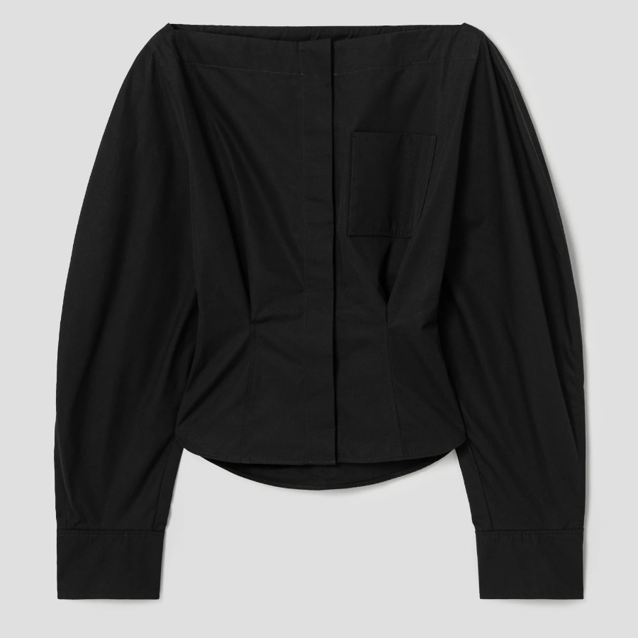 JACQUEMUS La Chemise Barco - Black