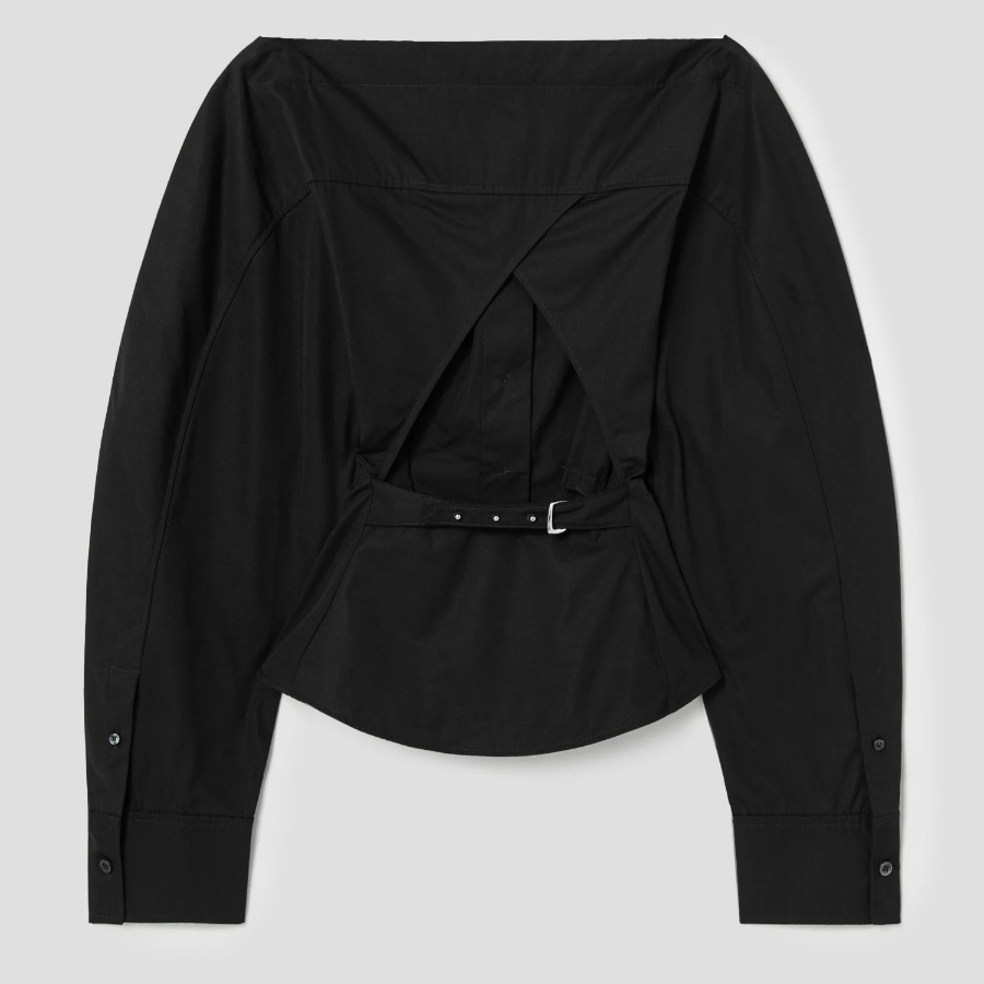 JACQUEMUS La Chemise Barco - Black