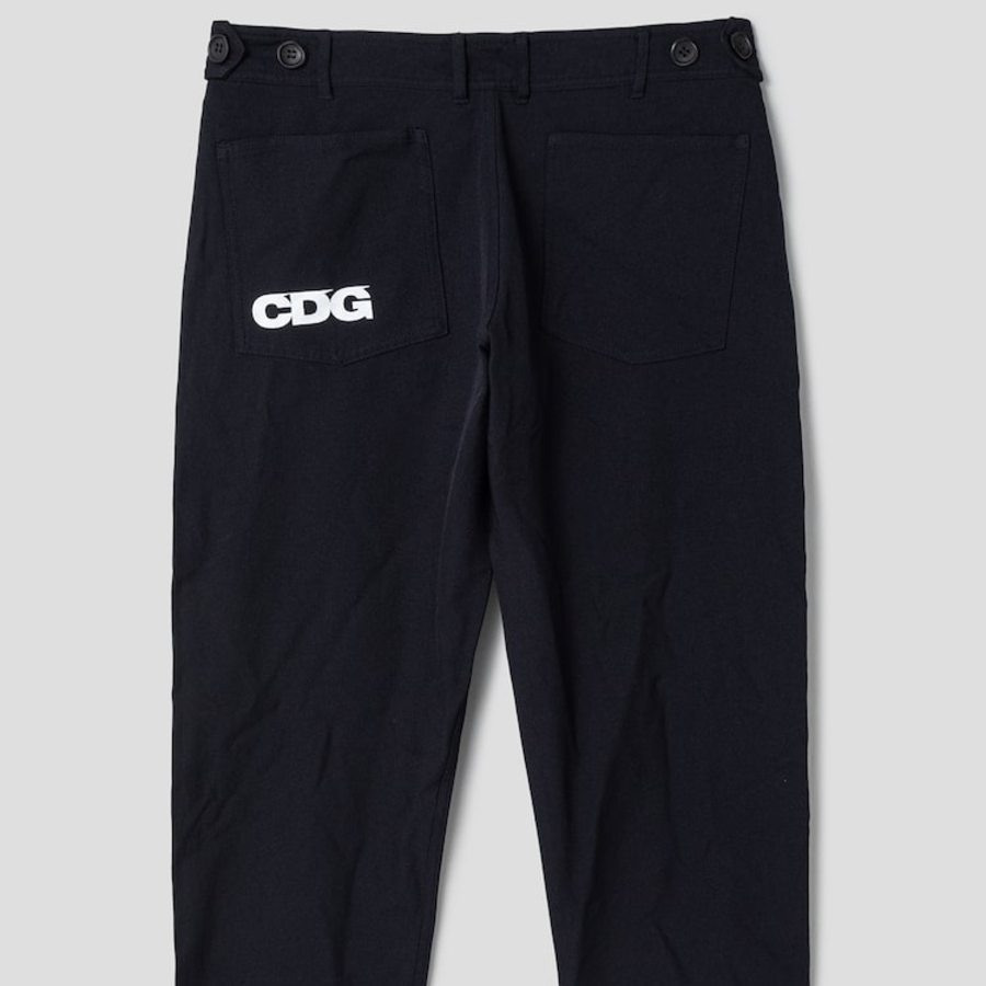 CDGCDGCDG Polyester Work Pants — Navy