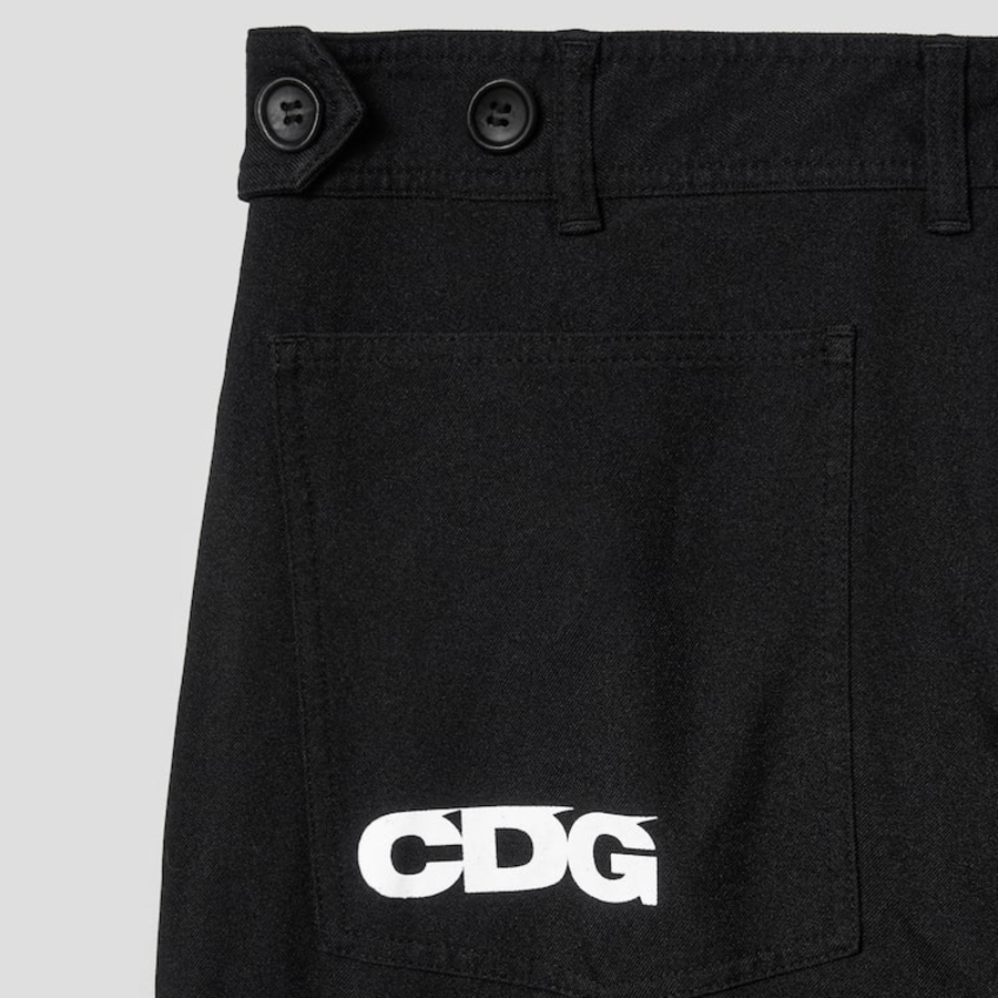CDGCDGCDG Garment Treated Work Pants — Black