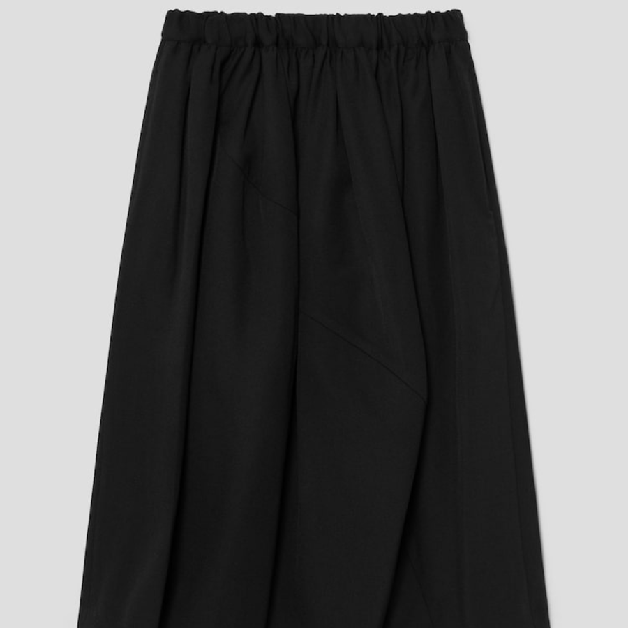 COMME des GARÇONS COMME des GARÇONS Wool Cutting Detail Skirt — Black