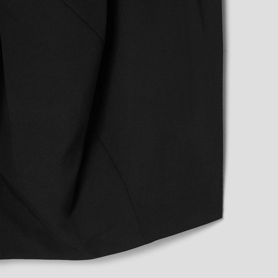 COMME des GARÇONS COMME des GARÇONS Wool Cutting Detail Skirt — Black