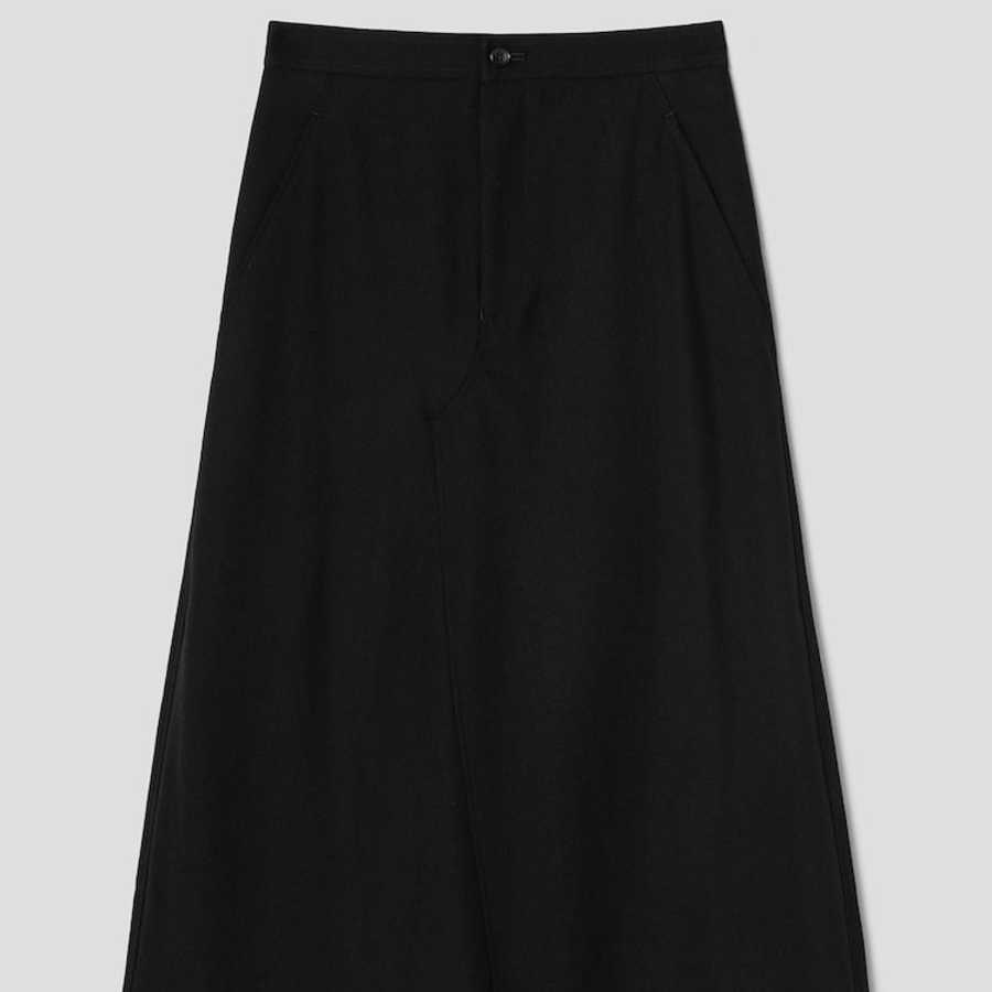 COMME des GARÇONS COMME des GARÇONS Wool A-line Skirt — Black