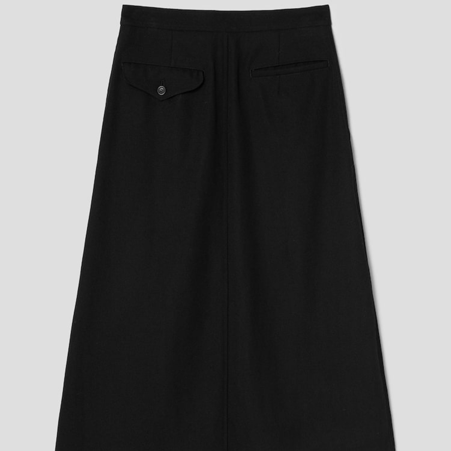 COMME des GARÇONS COMME des GARÇONS Wool A-line Skirt — Black