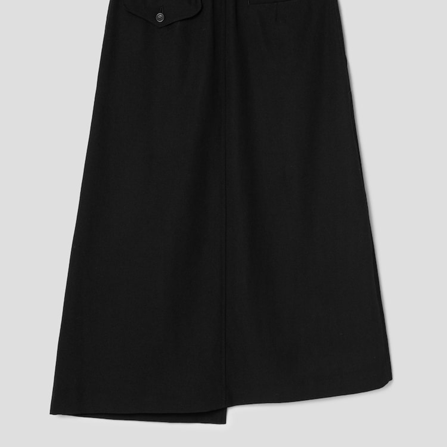 COMME des GARÇONS COMME des GARÇONS Wool A-line Skirt — Black