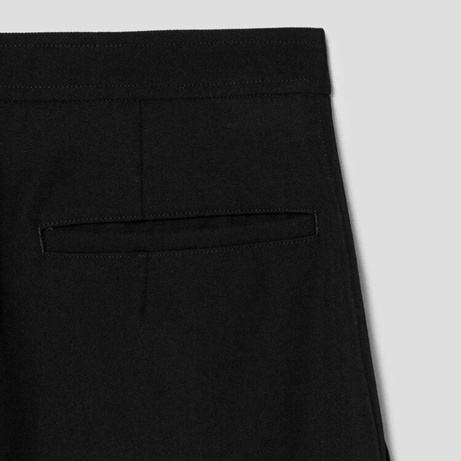 COMME des GARÇONS COMME des GARÇONS Wool A-line Skirt — Black