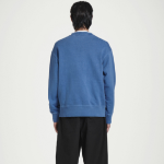 COS Relaxed Washed Cotton Sweatshirt – Blue