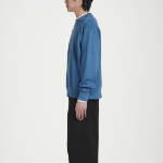 COS Relaxed Washed Cotton Sweatshirt – Blue