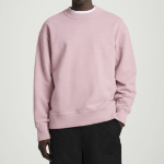 COS Relaxed Washed Cotton Sweatshirt – Pink