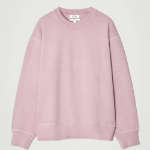 COS Relaxed Washed Cotton Sweatshirt – Pink