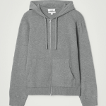 COS Knit Zip-Up Hoodie – Grey