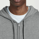 COS Knit Zip-Up Hoodie – Grey