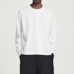 COS Relaxed Cotton Jersey Long-Sleeve T-Shirt – White
