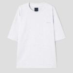 JUUN.J KAGAN Semi-Oversized Short Sleeve — Light Grey