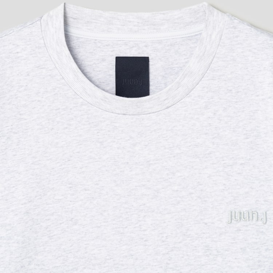 JUUN.J KAGAN Semi-Oversized Short Sleeve — Light Grey