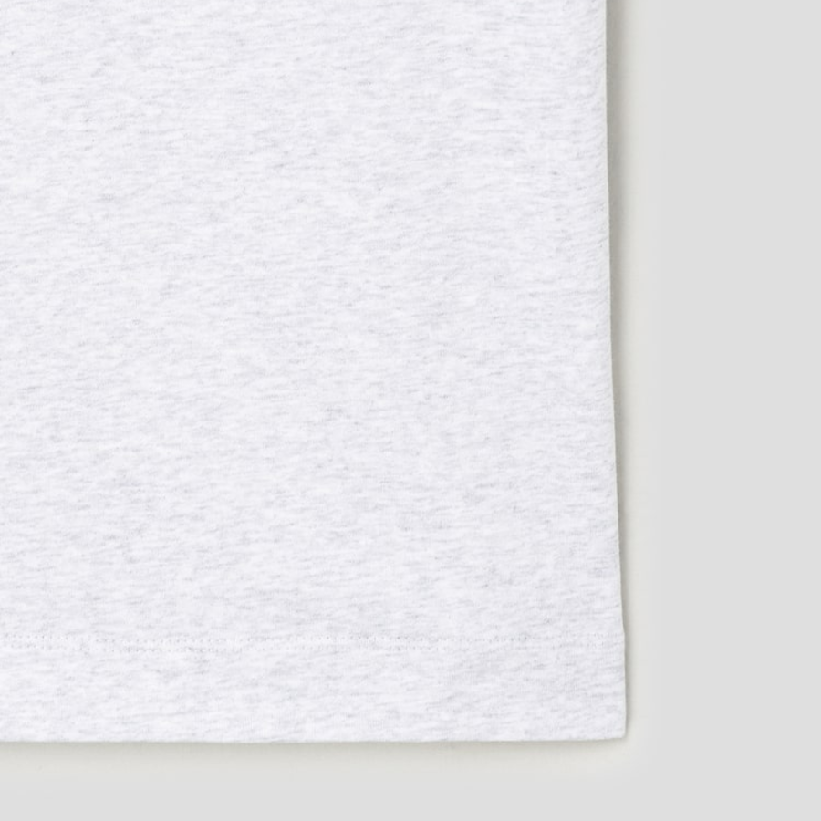 JUUN.J KAGAN Semi-Oversized Short Sleeve — Light Grey