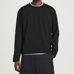 COS Relaxed Cotton Jersey Long-Sleeve T-Shirt – Black