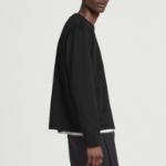 COS Relaxed Cotton Jersey Long-Sleeve T-Shirt – Black