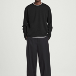 COS Relaxed Cotton Jersey Long-Sleeve T-Shirt – Black