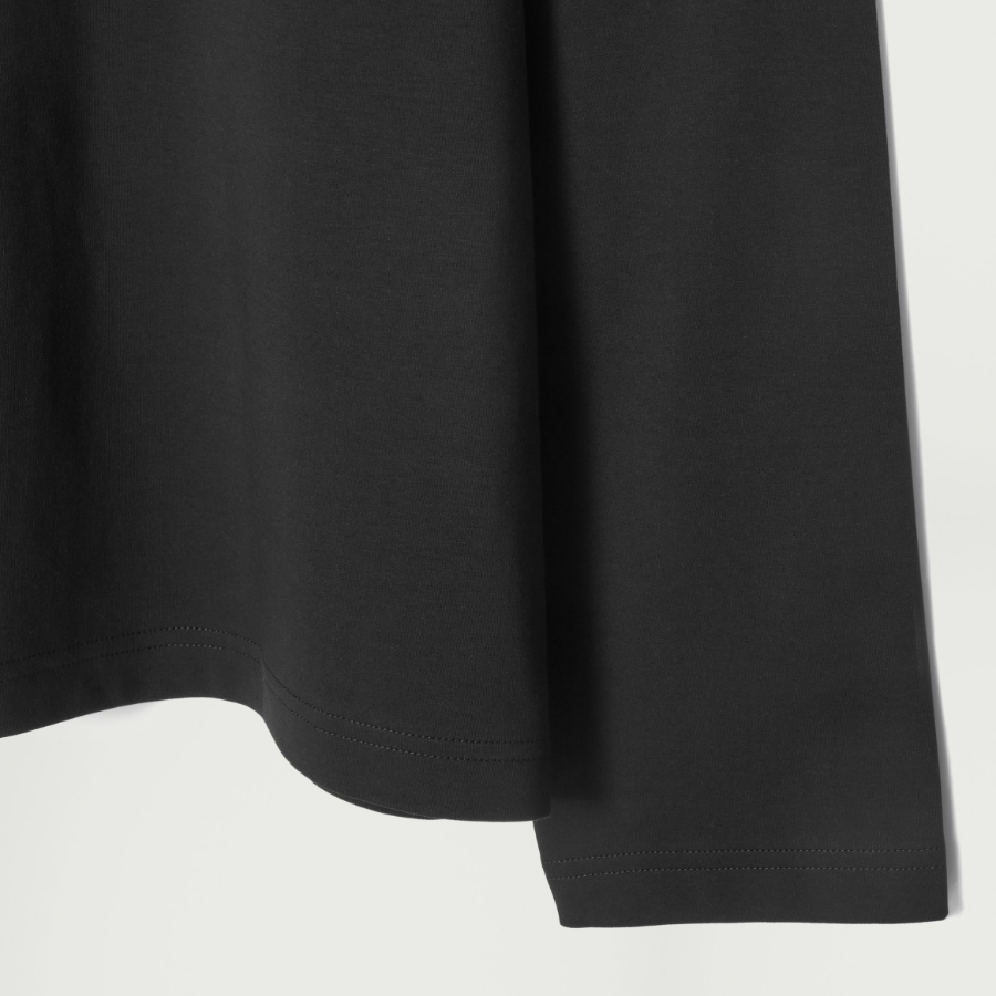 COS Relaxed Cotton Jersey Long-Sleeve T-Shirt – Black